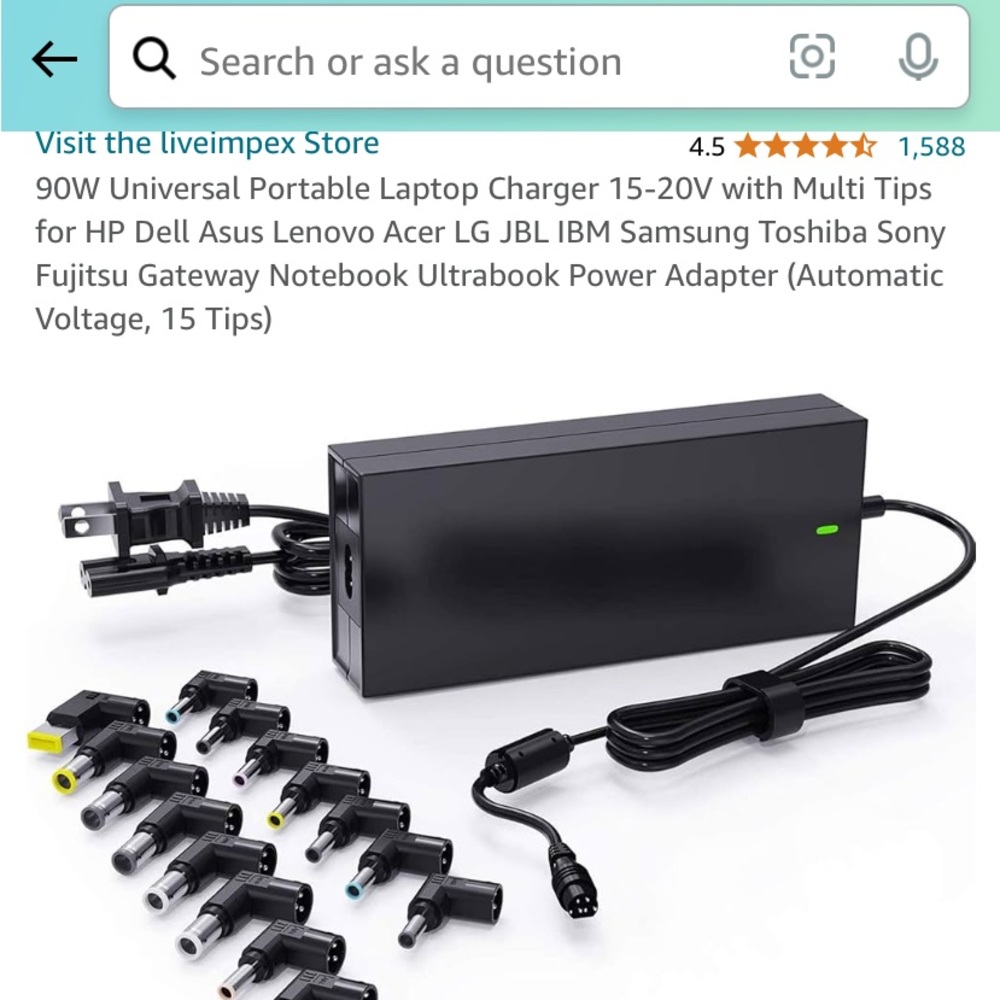 Brand new charger adapter in box